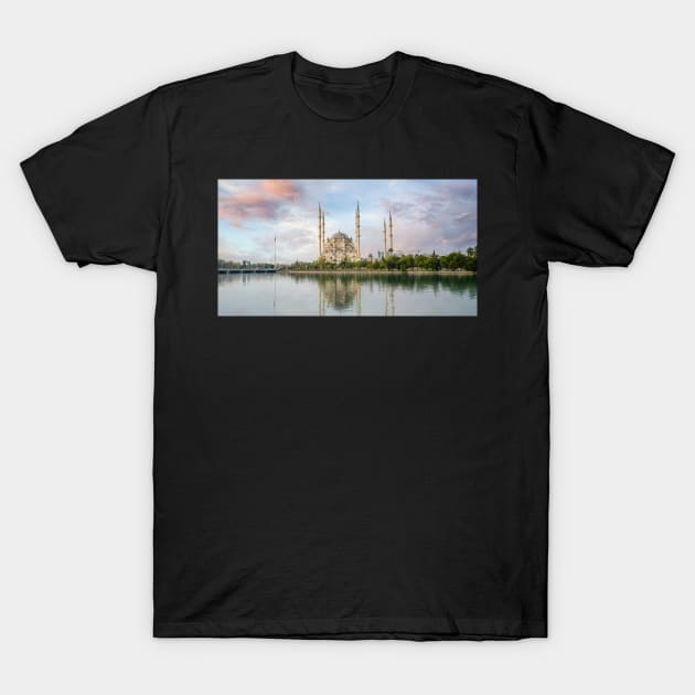 Sabanci Central Mosque in Adana, Turkey T-Shirt by mitzobs